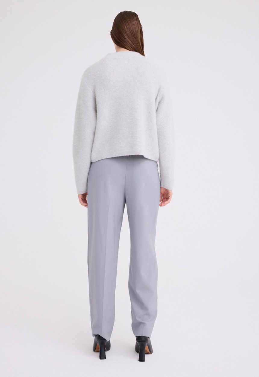 Jac + Jack Hudd Shimmer Wool Sweater - Frost Grey